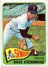 1965 Topps Baseball Cards      304     Dave Stenhouse